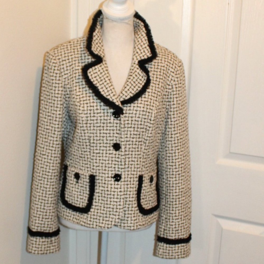 Sara Campbell Black and White Blazer